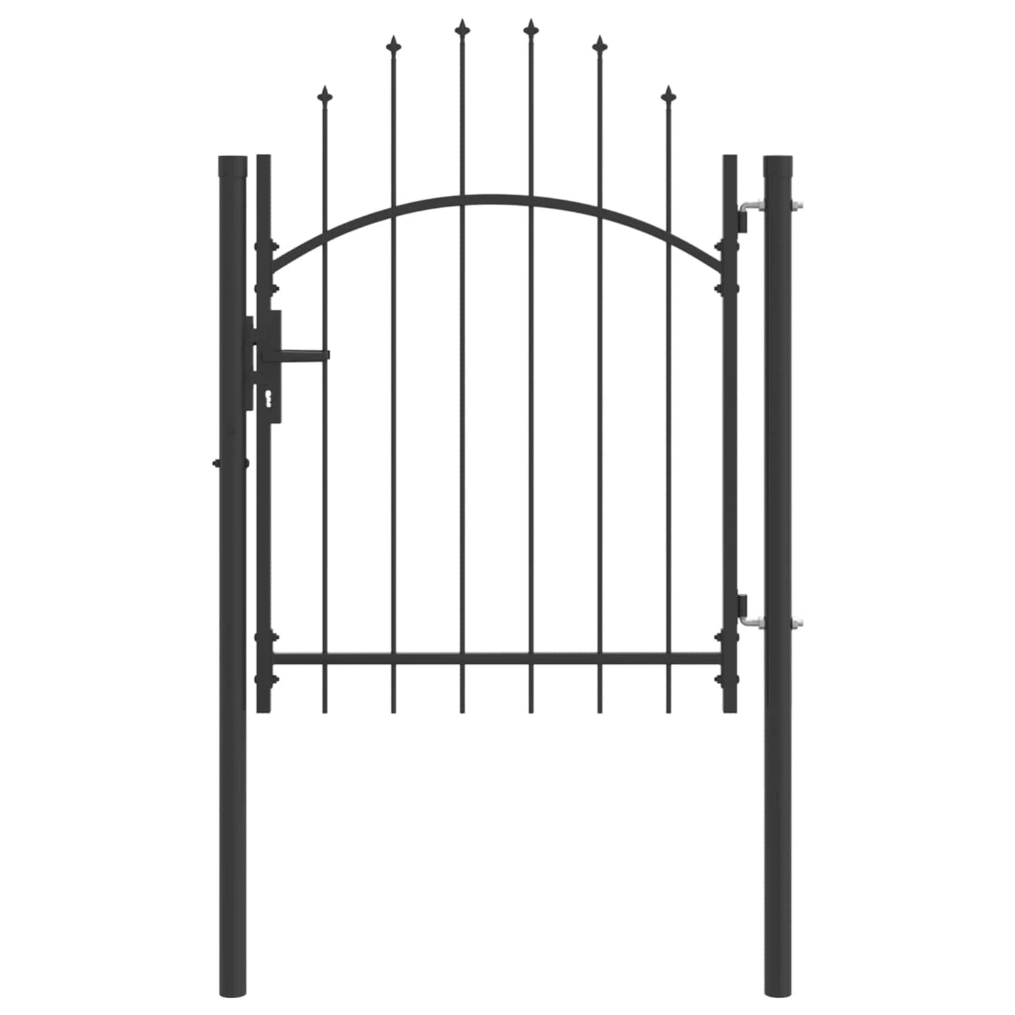 vidaXL Portão de jardim 1x1,5 m aço preto
