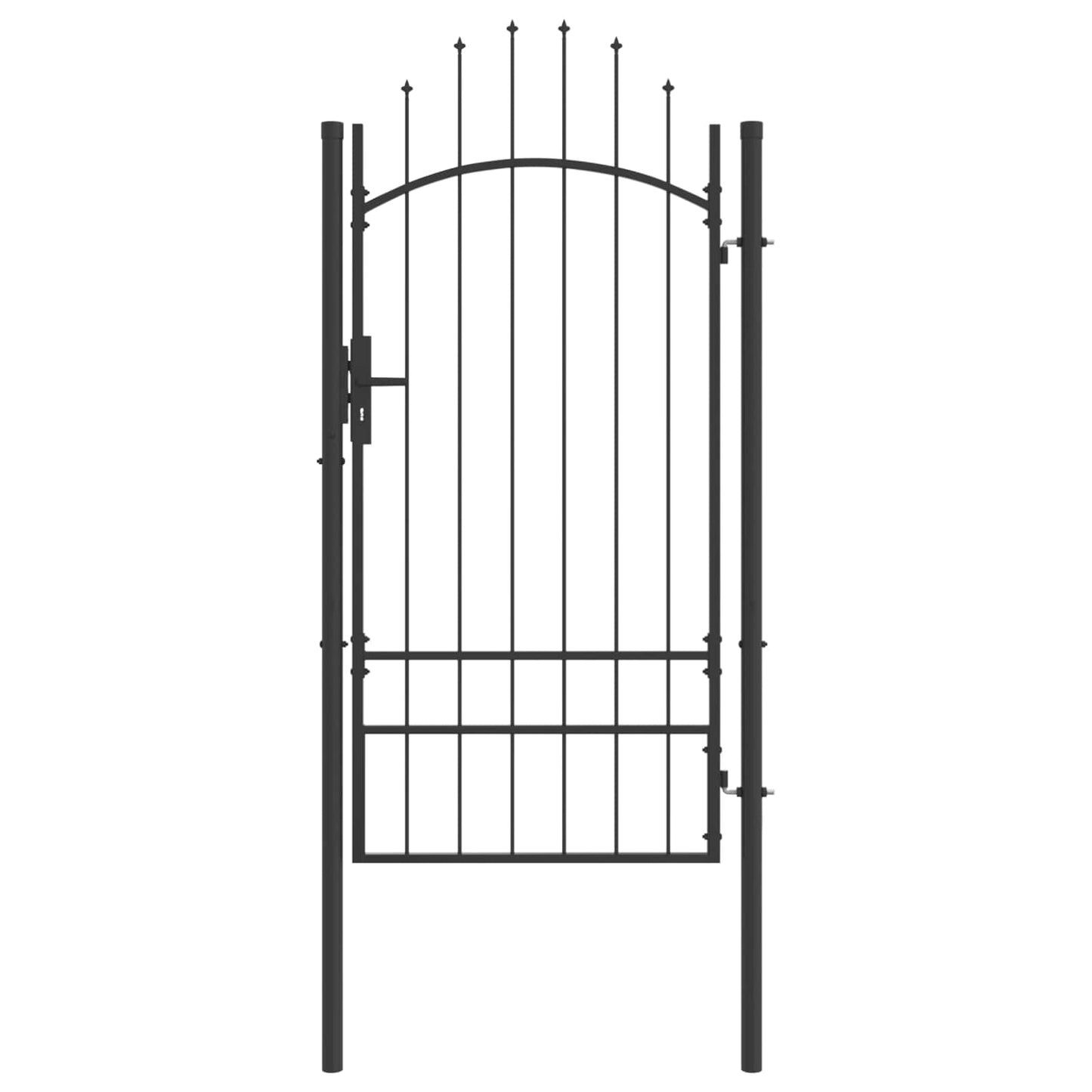 vidaXL Portão de jardim 1x1,5 m aço preto