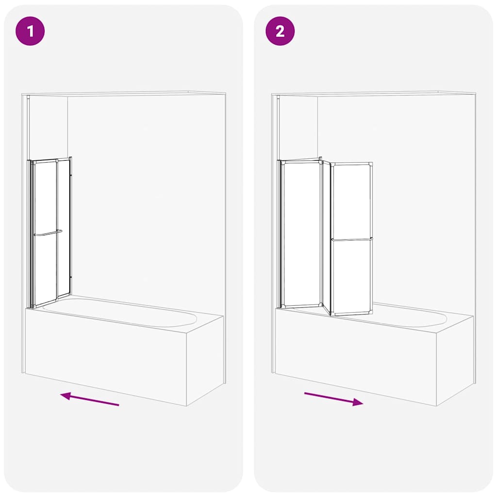 vidaXL Resguardo de duche Branco 120 x 70 x 137 cm Alumínio