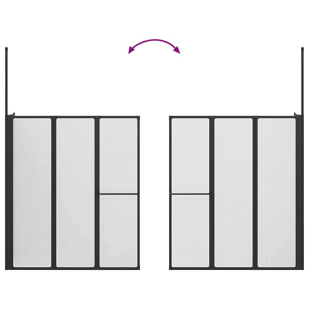 vidaXL Resguardo de duche Branco 120 x 70 x 137 cm Alumínio