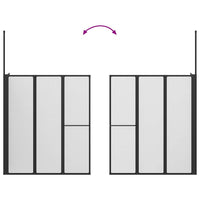 vidaXL Resguardo de duche Branco 120 x 70 x 137 cm Alumínio