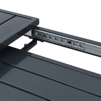 vidaXL Mesa de jardim Antracite 180 x 80 x 74 cm Aço revestido a pó