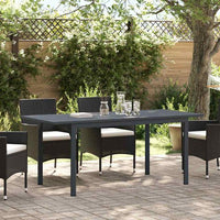 vidaXL Mesa de jardim Antracite 180 x 80 x 74 cm Aço revestido a pó