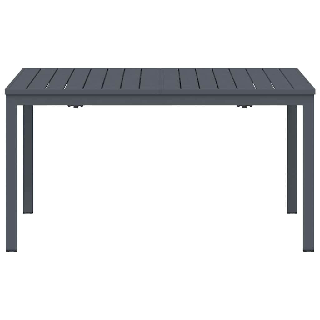 vidaXL Mesa de jardim Antracite 180 x 80 x 74 cm Aço revestido a pó