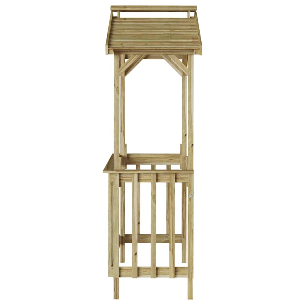 vidaXL Abrigo para churrasqueira Madeira de pinho impregnada