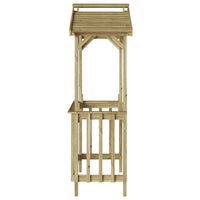 vidaXL Abrigo para churrasqueira Madeira de pinho impregnada