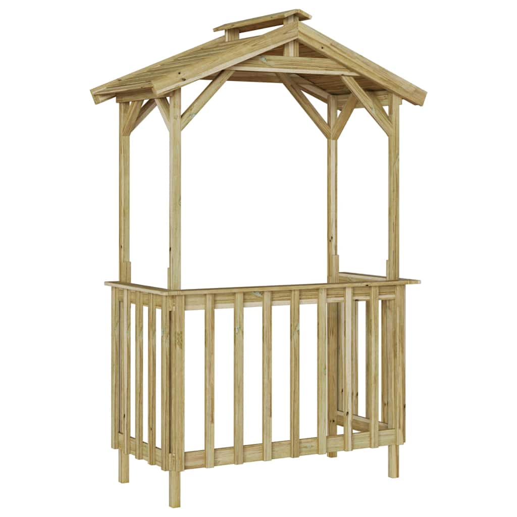 vidaXL Abrigo para churrasqueira Madeira de pinho impregnada