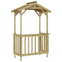 vidaXL Abrigo para churrasqueira Madeira de pinho impregnada