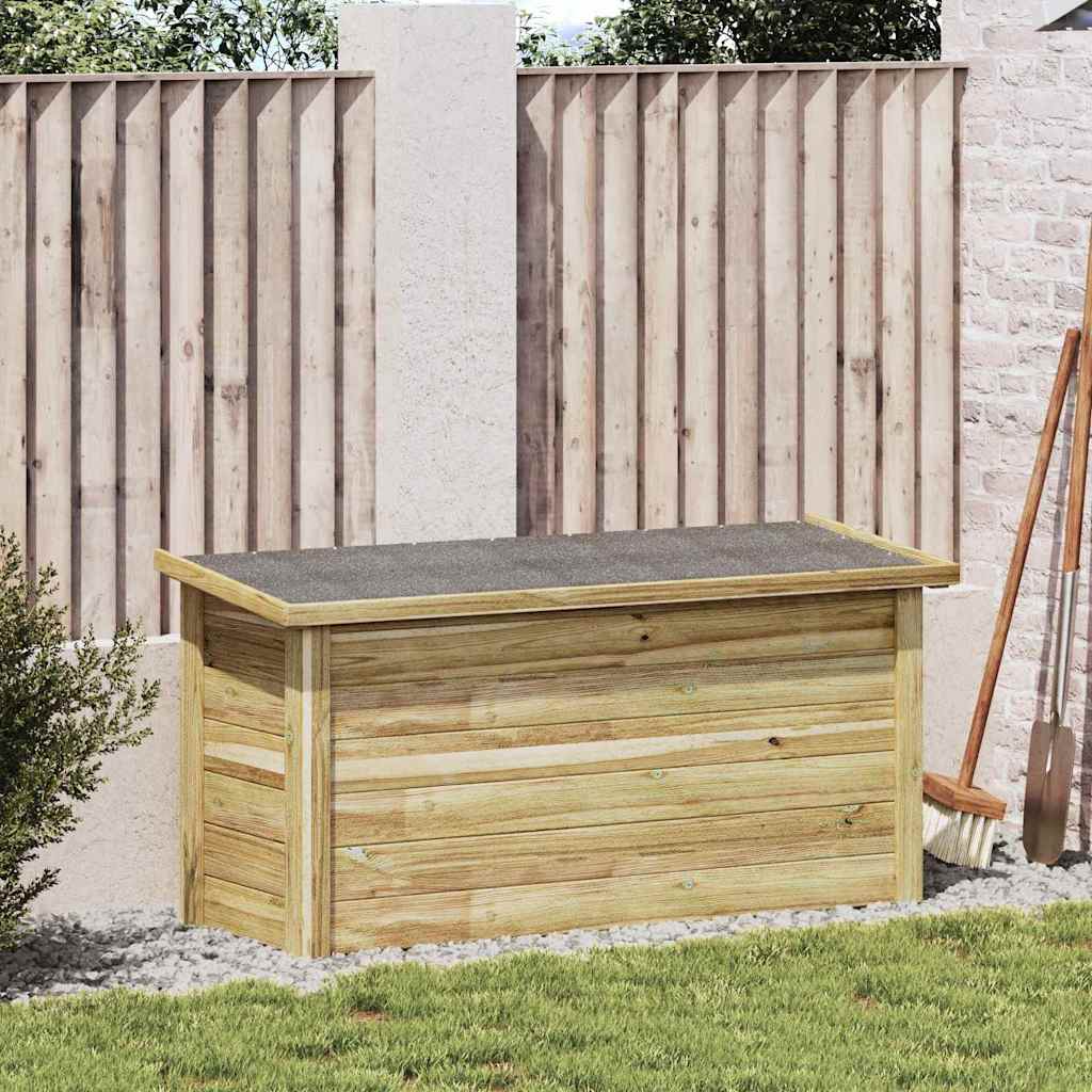 vidaXL Caixa de Armazenamento Natural 119 x 44,5 x 58 cm