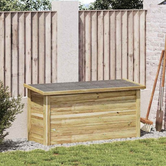 vidaXL Caixa de Armazenamento Natural 119 x 44,5 x 58 cm