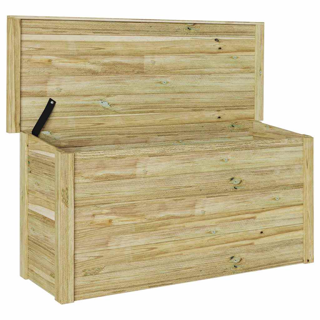 vidaXL Caixa de Armazenamento Natural 119 x 44,5 x 58 cm