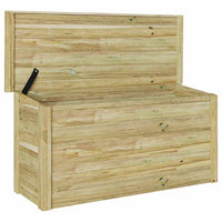vidaXL Caixa de Armazenamento Natural 119 x 44,5 x 58 cm