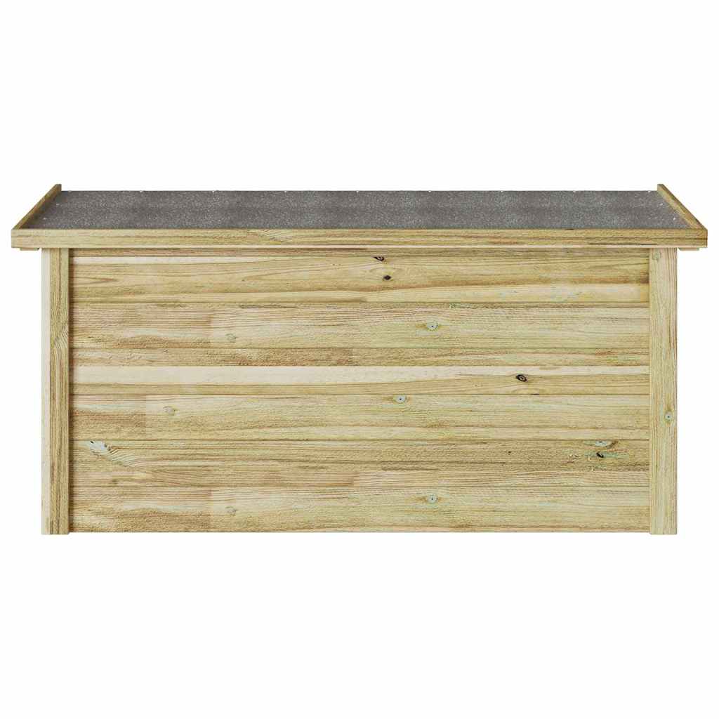 vidaXL Caixa de Armazenamento Natural 119 x 44,5 x 58 cm