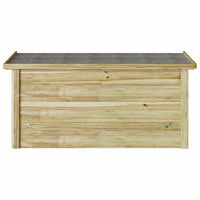 vidaXL Caixa de Armazenamento Natural 119 x 44,5 x 58 cm