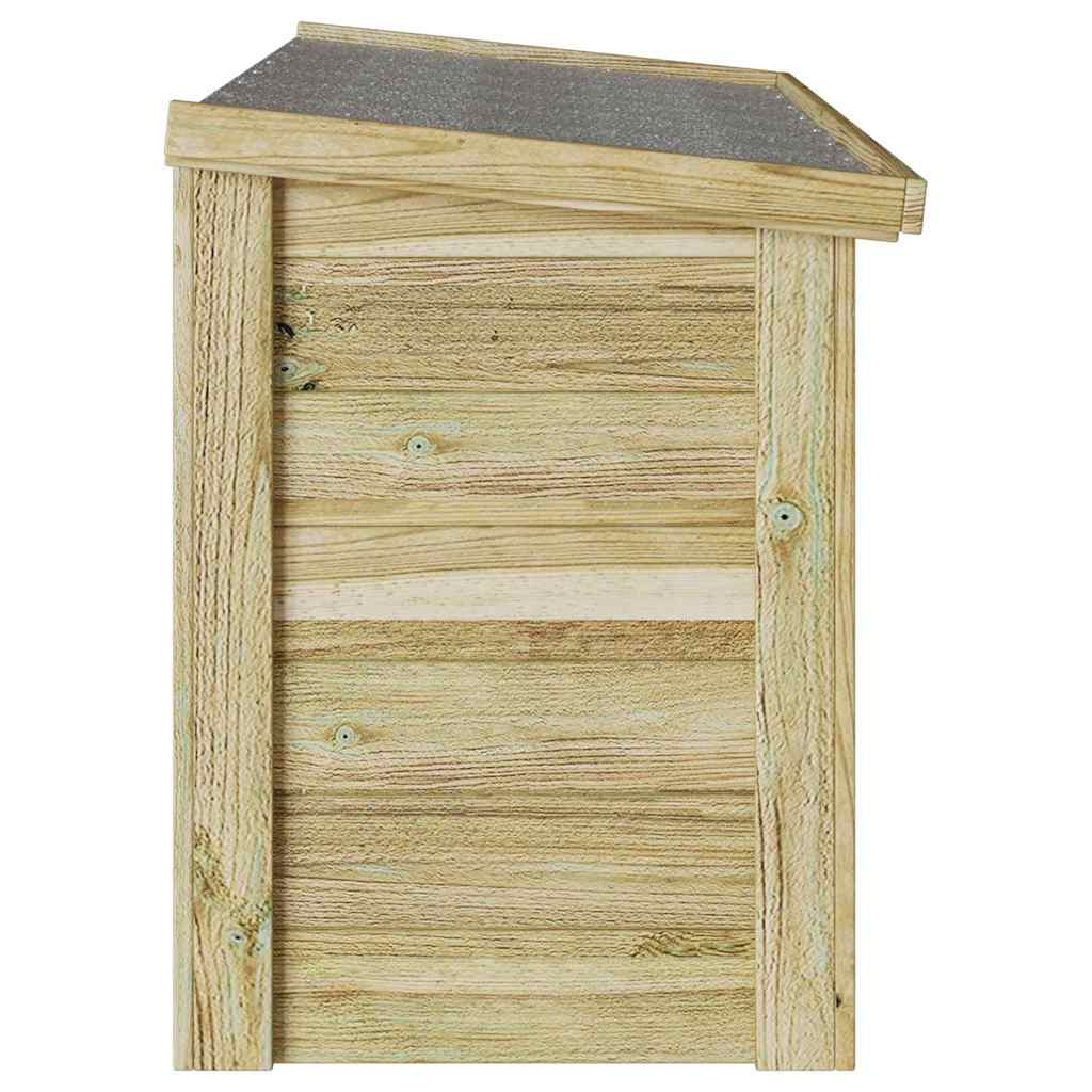 vidaXL Caixa de Armazenamento Natural 119 x 44,5 x 58 cm