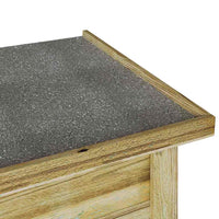 vidaXL Caixa de Armazenamento Natural 119 x 44,5 x 58 cm