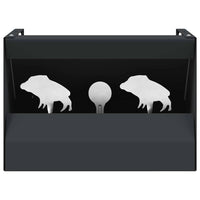vidaXL Caixa para Armadilha de Balas Preto 29 x 22 x 20 cm Aço