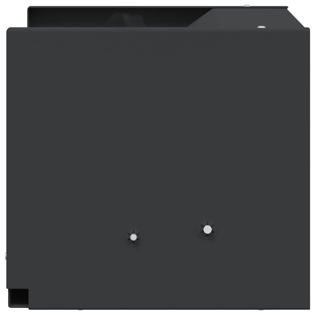vidaXL Caixa para Armadilha de Balas Preto 29 x 22 x 20 cm Aço
