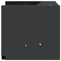 vidaXL Caixa para Armadilha de Balas Preto 29 x 22 x 20 cm Aço