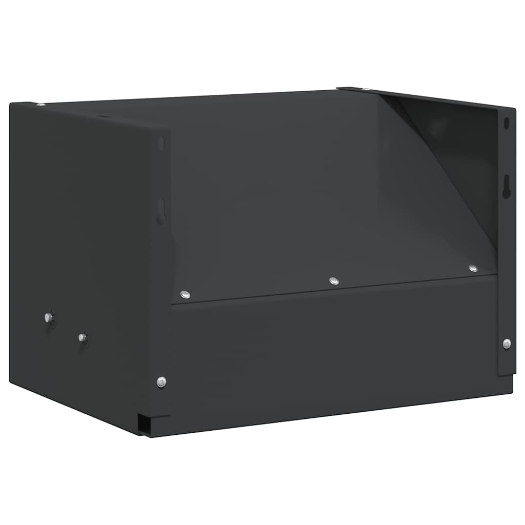 vidaXL Caixa para Armadilha de Balas Preto 29 x 22 x 20 cm Aço