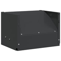 vidaXL Caixa para Armadilha de Balas Preto 29 x 22 x 20 cm Aço