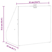 vidaXL Apanha-chumbos Preto 31 x 23 x 31,5 cm Aço