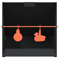 vidaXL Apanha-chumbos Preto 31 x 23 x 31,5 cm Aço