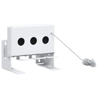 vidaXL Alvo Knockdown de Biathlon Branco 18 x 14,5 x 16 cm Aço