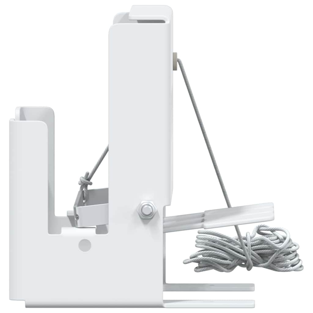 vidaXL Alvo Knockdown de Biathlon Branco 18 x 14,5 x 16 cm Aço