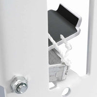 vidaXL Alvo Knockdown de Biathlon Branco 18 x 14,5 x 16 cm Aço