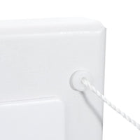 vidaXL Alvo Knockdown de Biathlon Branco 18 x 14,5 x 16 cm Aço