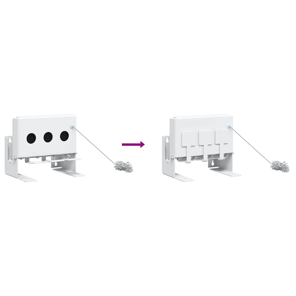 vidaXL Alvo Knockdown de Biathlon Branco 18 x 14,5 x 16 cm Aço