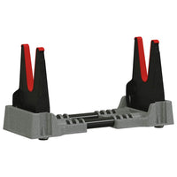 vidaXL Apoio de tiro Ajustável Cinzeto 46 x 14 x 19,5 cm Plástico