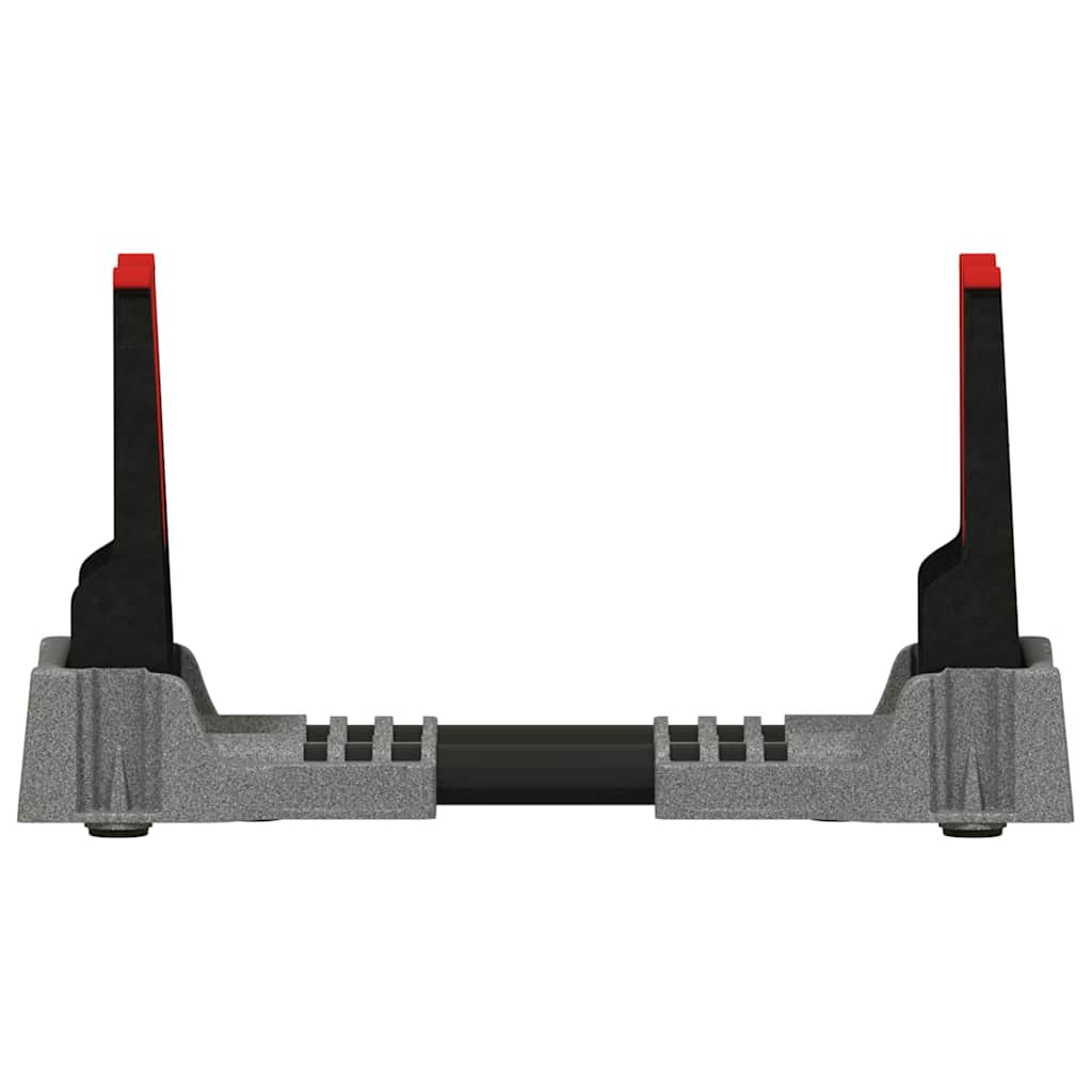 vidaXL Apoio de tiro Ajustável Cinzeto 46 x 14 x 19,5 cm Plástico