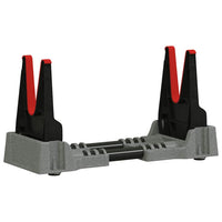 vidaXL Apoio de tiro Ajustável Cinzeto 46 x 14 x 19,5 cm Plástico