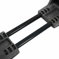 vidaXL Apoio de tiro Ajustável Cinzeto 46 x 14 x 19,5 cm Plástico