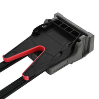 vidaXL Apoio de tiro Ajustável Cinzeto 46 x 14 x 19,5 cm Plástico