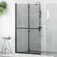 vidaXL Divisória chuveiro dobrável 70x190 cm vidro transparente ESG