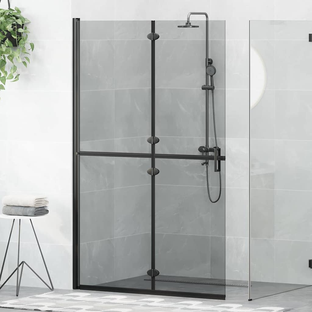 vidaXL Divisória chuveiro dobrável 70x190 cm vidro transparente ESG