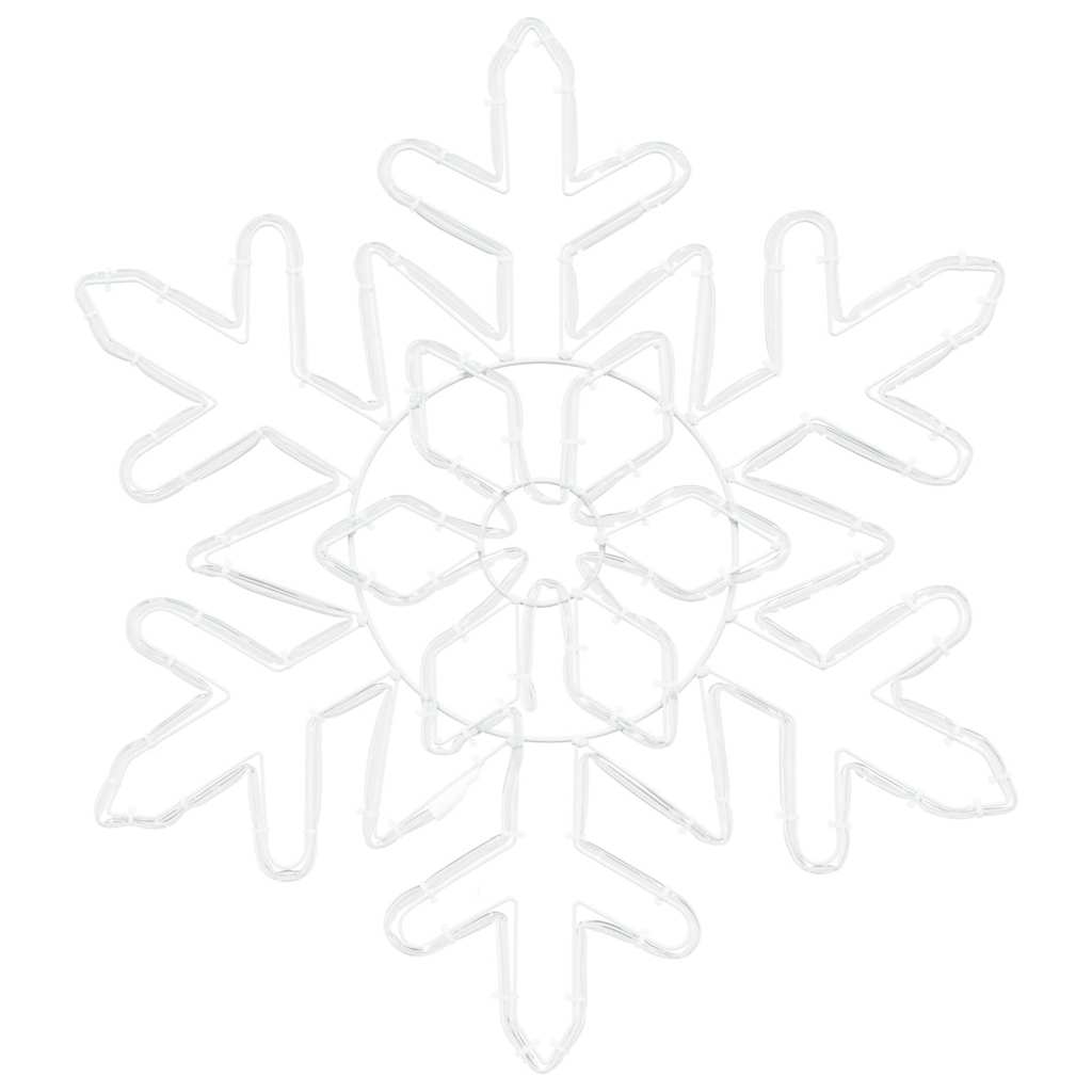 vidaXL Floco de Natal com 156 LEDs Azul 55.5 x 55.5 x 0.75cm PVC