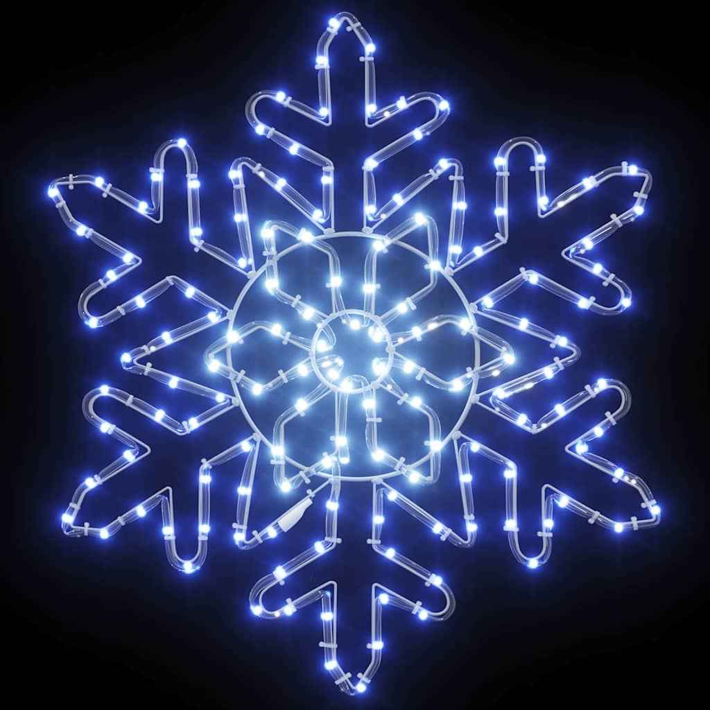 vidaXL Floco de Natal com 156 LEDs Azul 55.5 x 55.5 x 0.75cm PVC