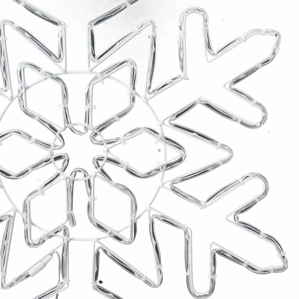 vidaXL Floco de Natal com 156 LEDs Azul 55.5 x 55.5 x 0.75cm PVC