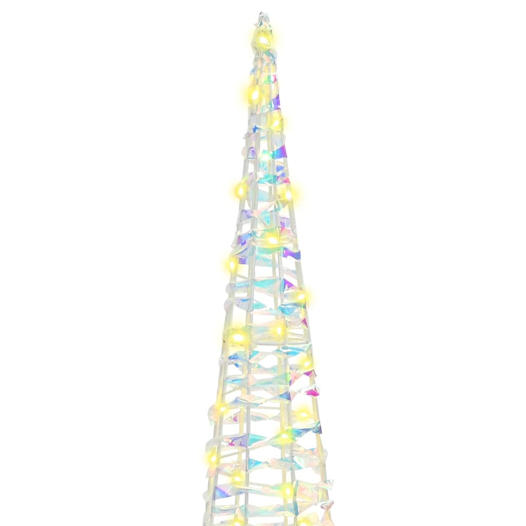 vidaXL Árvore de Natal 3 pcs Branco quente 20 x 20 x 80 cm PET