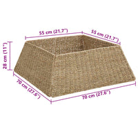 vidaXL Collar para Árvore de Natal Castanho 70 x 70 x 28 cm