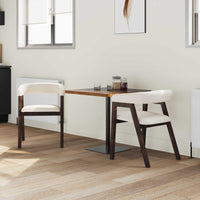 vidaXL Cadeiras de Jantar 2 pcs Marrom Claro 54 x 57 x 73 cm