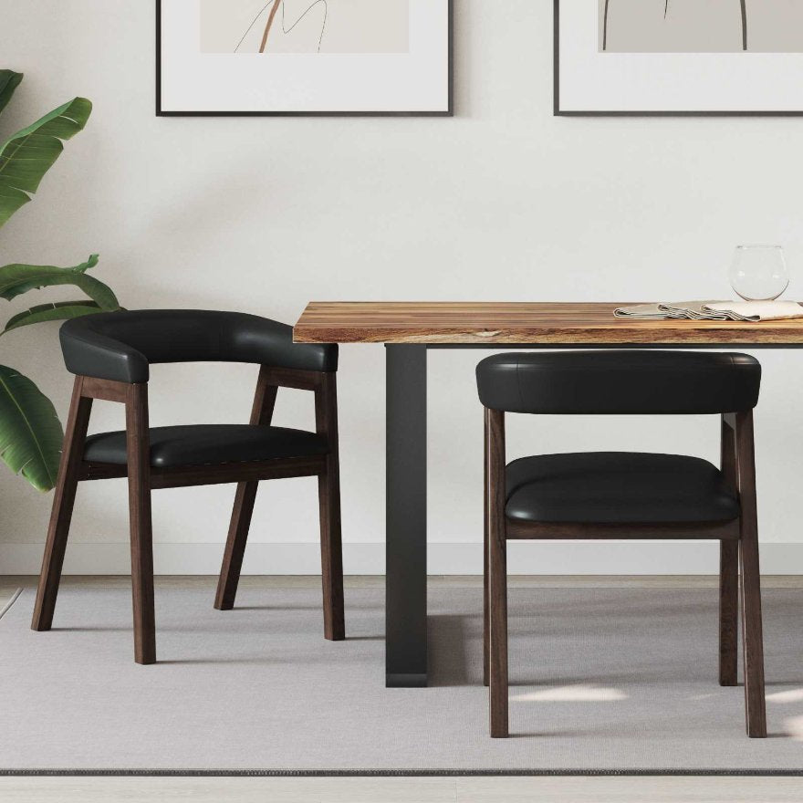 vidaXL Cadeiras de Jantar 2 pcs Marrom Claro 54 x 57 x 73 cm