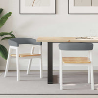 vidaXL Cadeiras de Jantar 2 pcs Marrom Claro 54 x 57 x 73 cm