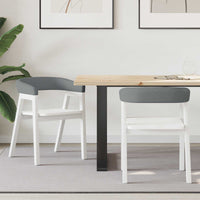 vidaXL Cadeiras de Jantar 2 pcs Marrom Claro 54 x 57 x 73 cm