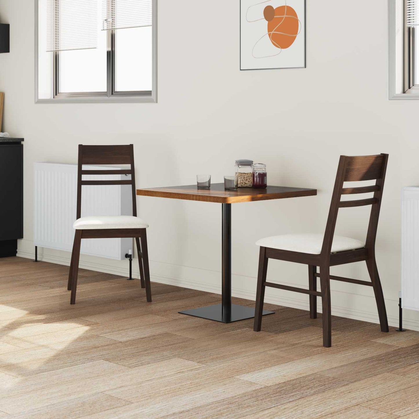 vidaXL Cadeiras de Jantar 2 pcs Marrom Claro 43 x 54 x 89 cm