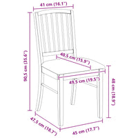 vidaXL Cadeiras de Jantar 2 pcs Marrom Claro 50 x 52,5 x 91 cm